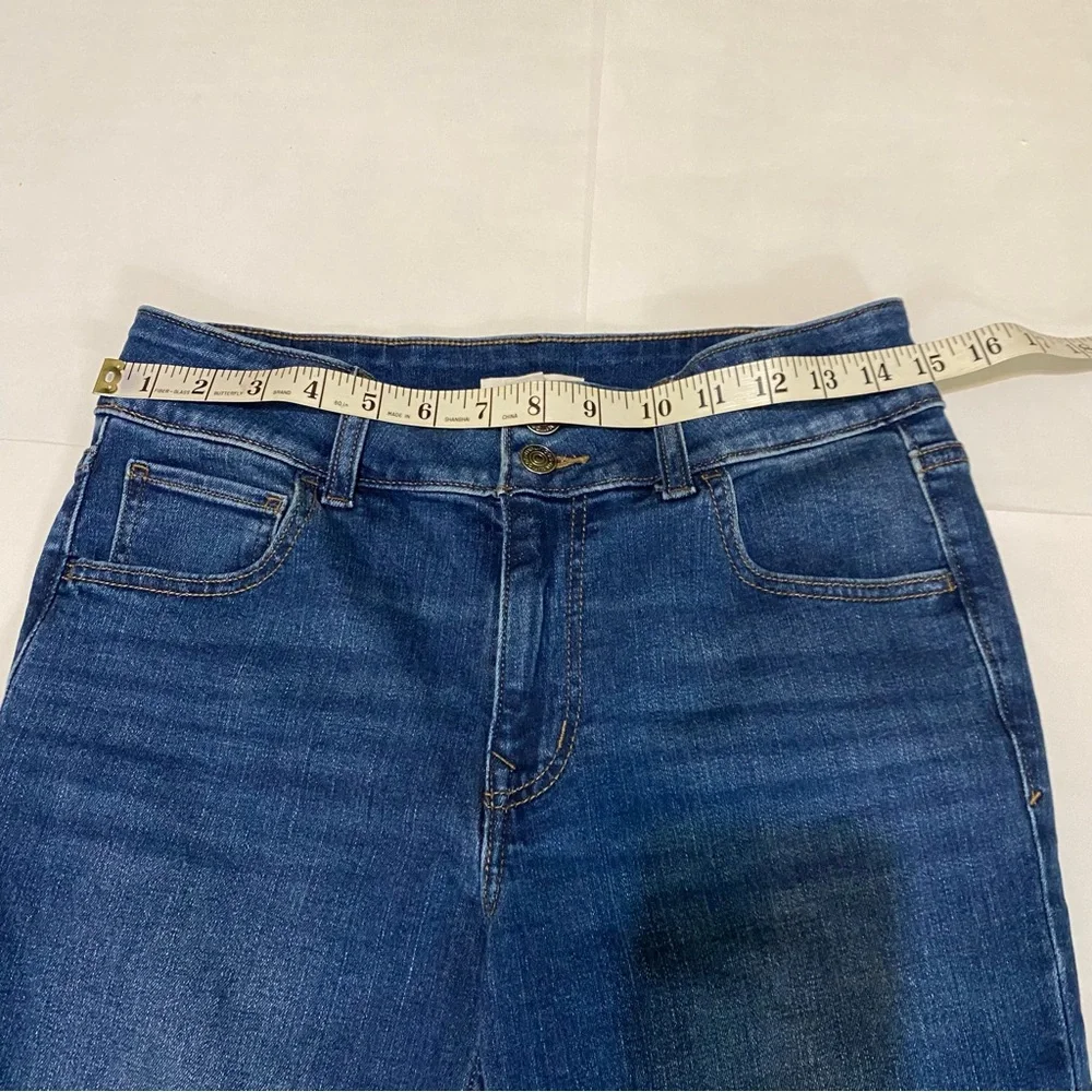 Maurices Dark Blue Slim Straight Leg Ankle Jeans
